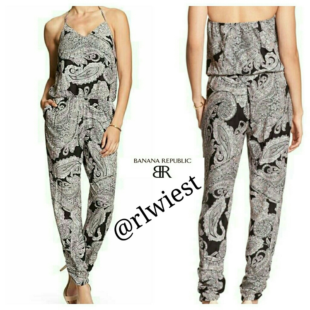 Banana Republic Paisley Jumpsuit